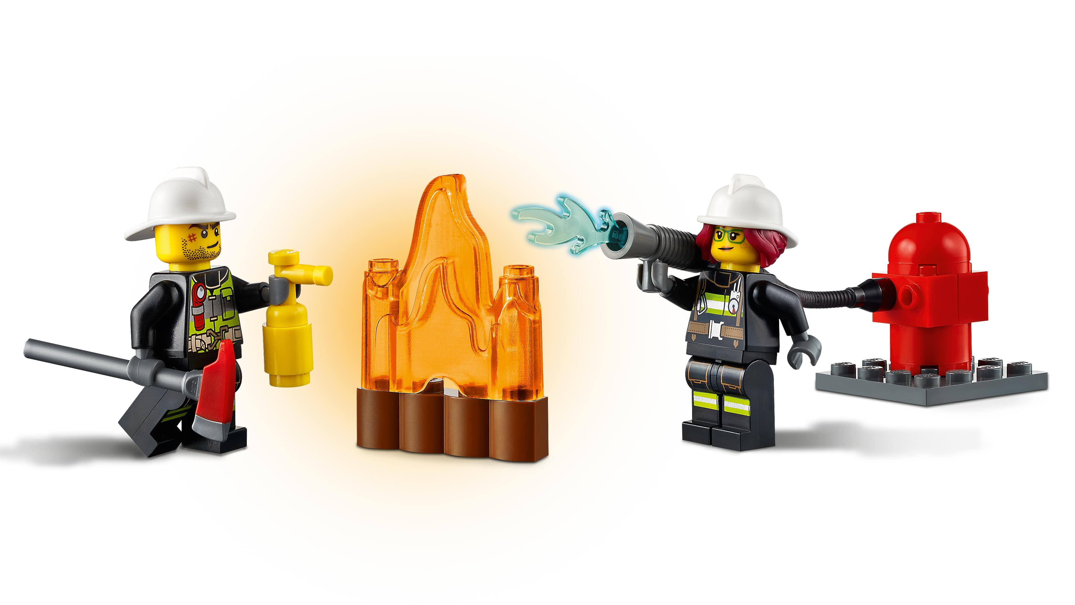 Конструктор LEGO City Fire «Пожарная машина с лестницей» 60280 / 88 деталей