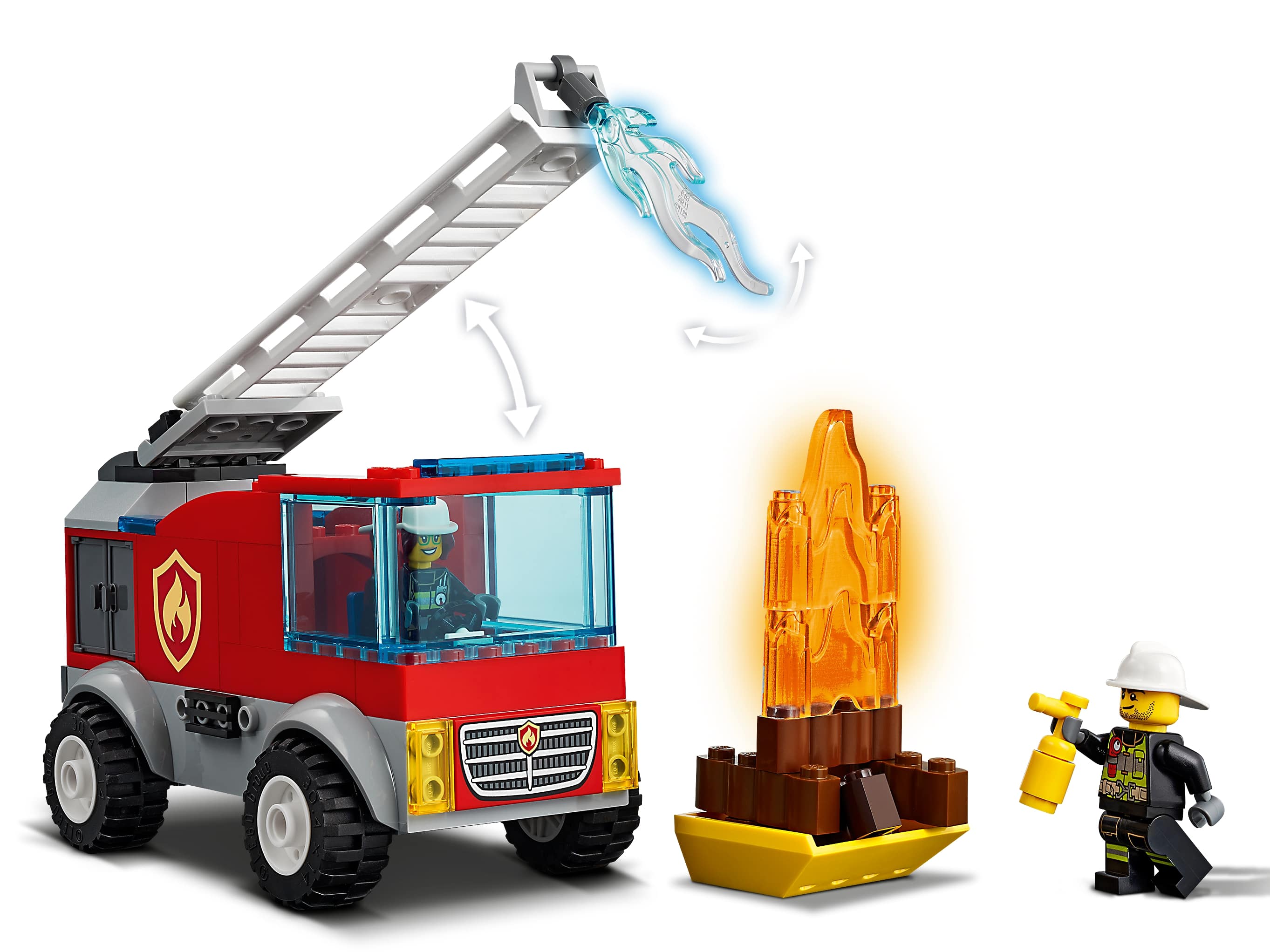 Конструктор LEGO City Fire «Пожарная машина с лестницей» 60280 / 88 деталей