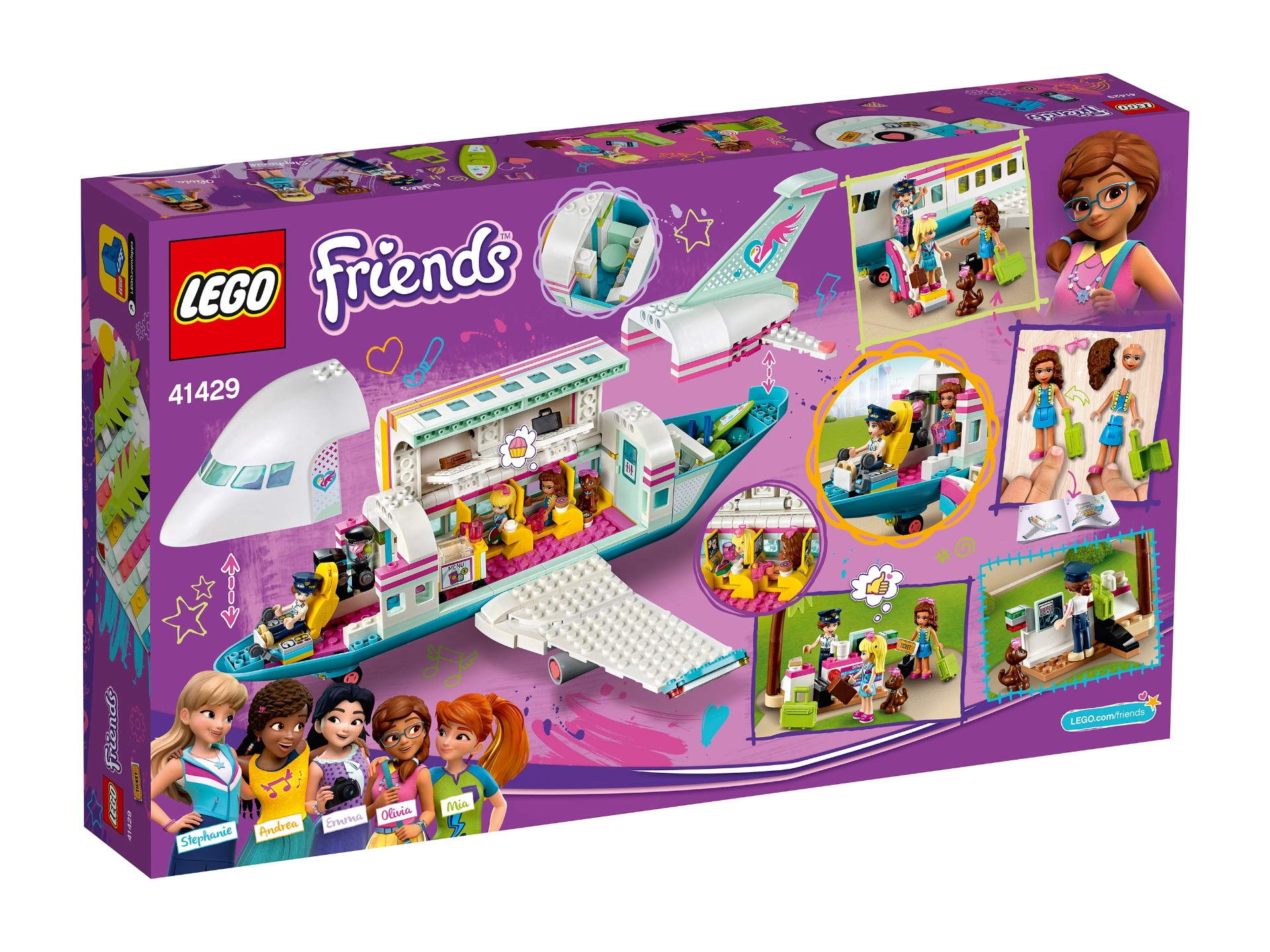 Конструктор LEGO Friends 41429 «Самолёт в Хартлейк Сити» / 574 детали