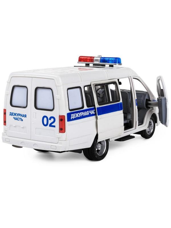 Машинка инерционная Play Smart 1:27 «ГАЗель 3221 Полиция» 20 см. 9098-D Автопарк, свет и звук