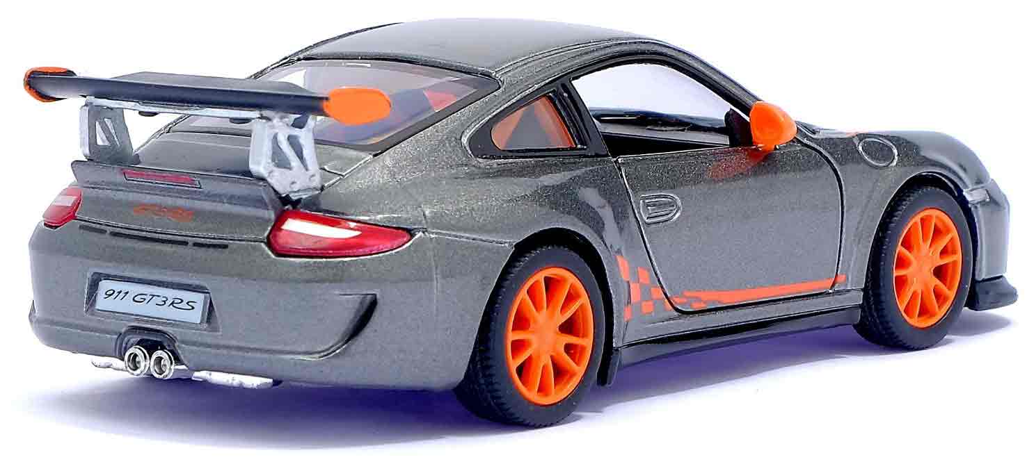 Металлическая машинка Kinsmart 1:36 «2010 Porsche 911 GT3 RS» KT5352W, инерционная в коробке / Микс