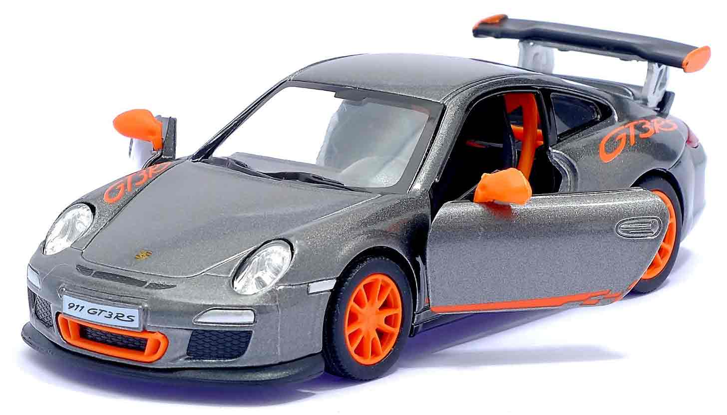 Металлическая машинка Kinsmart 1:36 «2010 Porsche 911 GT3 RS» KT5352W, инерционная в коробке / Микс