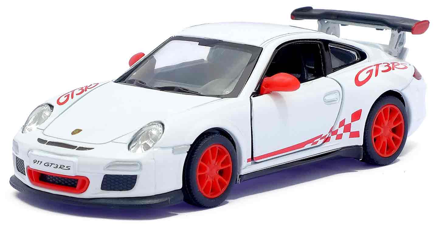 Металлическая машинка Kinsmart 1:36 «2010 Porsche 911 GT3 RS» KT5352W, инерционная в коробке / Микс