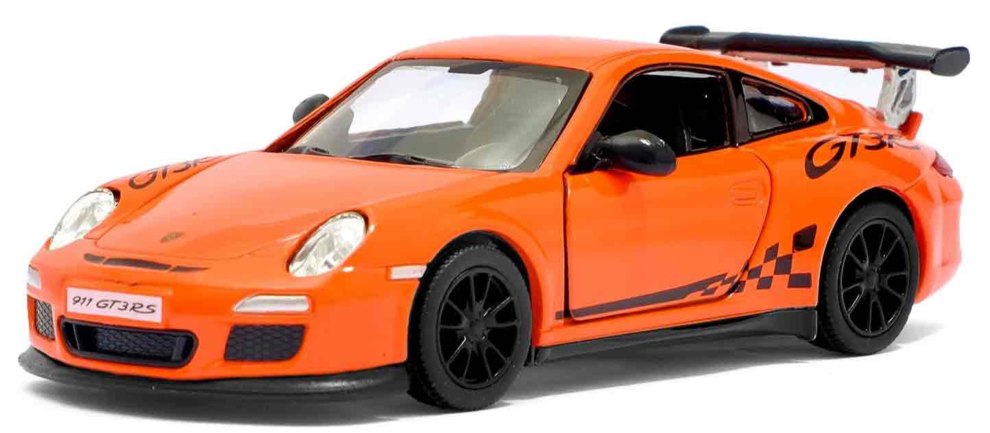 Металлическая машинка Kinsmart 1:36 «2010 Porsche 911 GT3 RS» KT5352W, инерционная в коробке / Микс