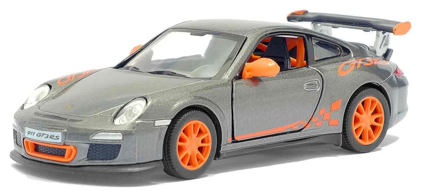 Металлическая машинка Kinsmart 1:36 «2010 Porsche 911 GT3 RS» KT5352W, инерционная в коробке / Микс