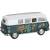 Металлическая машинка Kinsmart 1:32 «1962 Volkswagen Classical Bus (С принтом)» KT5060DF инерционная / Микс