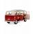 Металлическая машинка Kinsmart 1:24 «1962 Volkswagen Classical Bus (С принтом)» KT7005DF / Микс