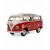 Металлическая машинка Kinsmart 1:24 «1962 Volkswagen Classical Bus (С принтом)» KT7005DF / Микс