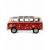 Металлическая машинка Kinsmart 1:24 «1962 Volkswagen Classical Bus (С принтом)» KT7005DF / Микс