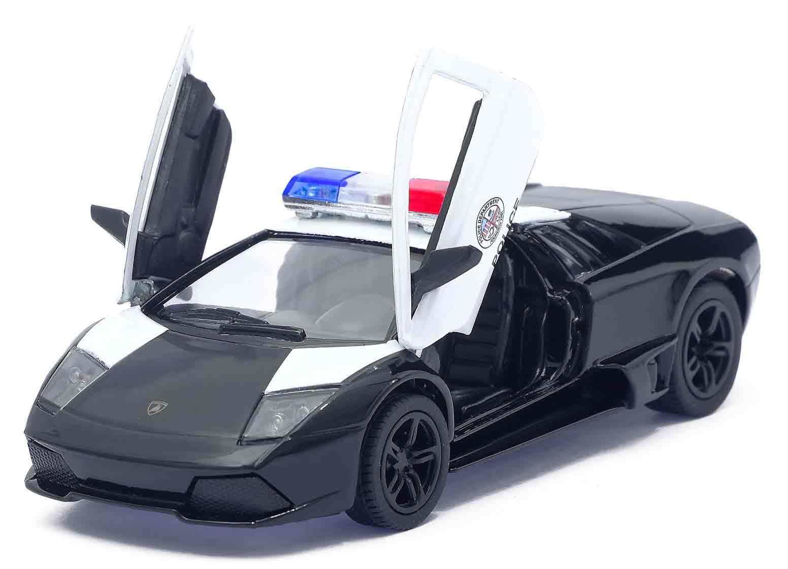 Машинка металлическая Kinsmart 1:36 «Lamborghini Murcielago LP640 (Police)» KT5317DP инерционная
