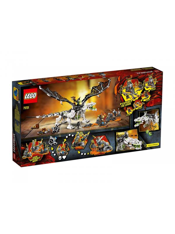 Конструктор LEGO NINJAGO 71721 «Дракон чародея-скелета» 1016 деталей