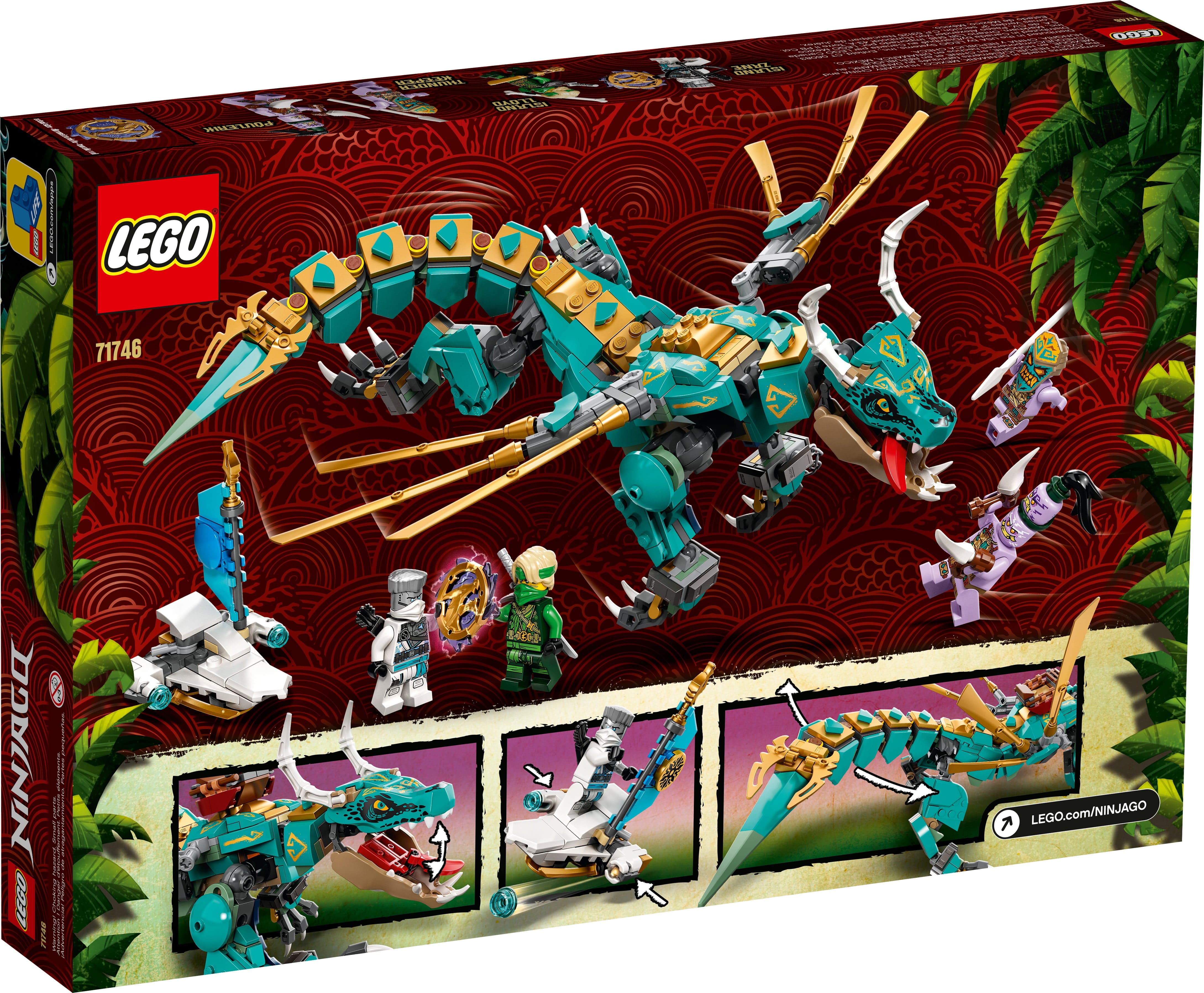 Конструктор LEGO Ninjago «Дракон из джунглей»  71746 / 506 деталей