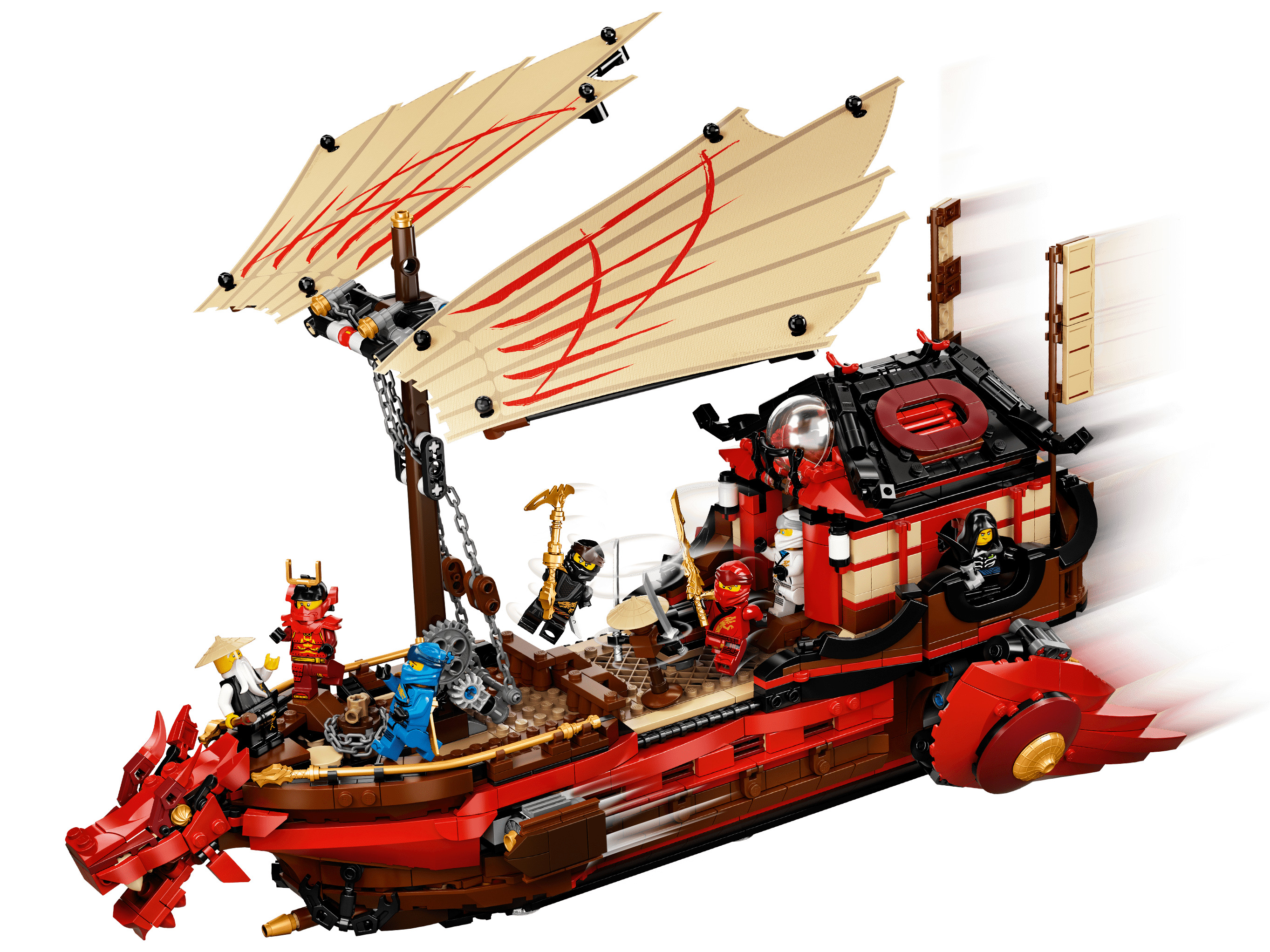 Конструктор LEGO NINJAGO «Летающий корабль Мастера Ву» 71705 / 1781 деталь