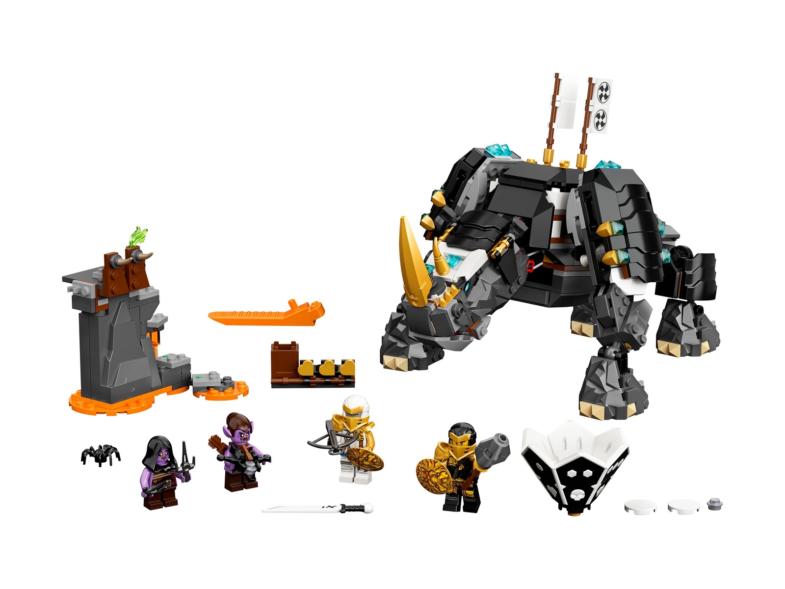 Конструктор LEGO NINJAGO 71719 «Бронированный носорог Зейна» 616 деталей