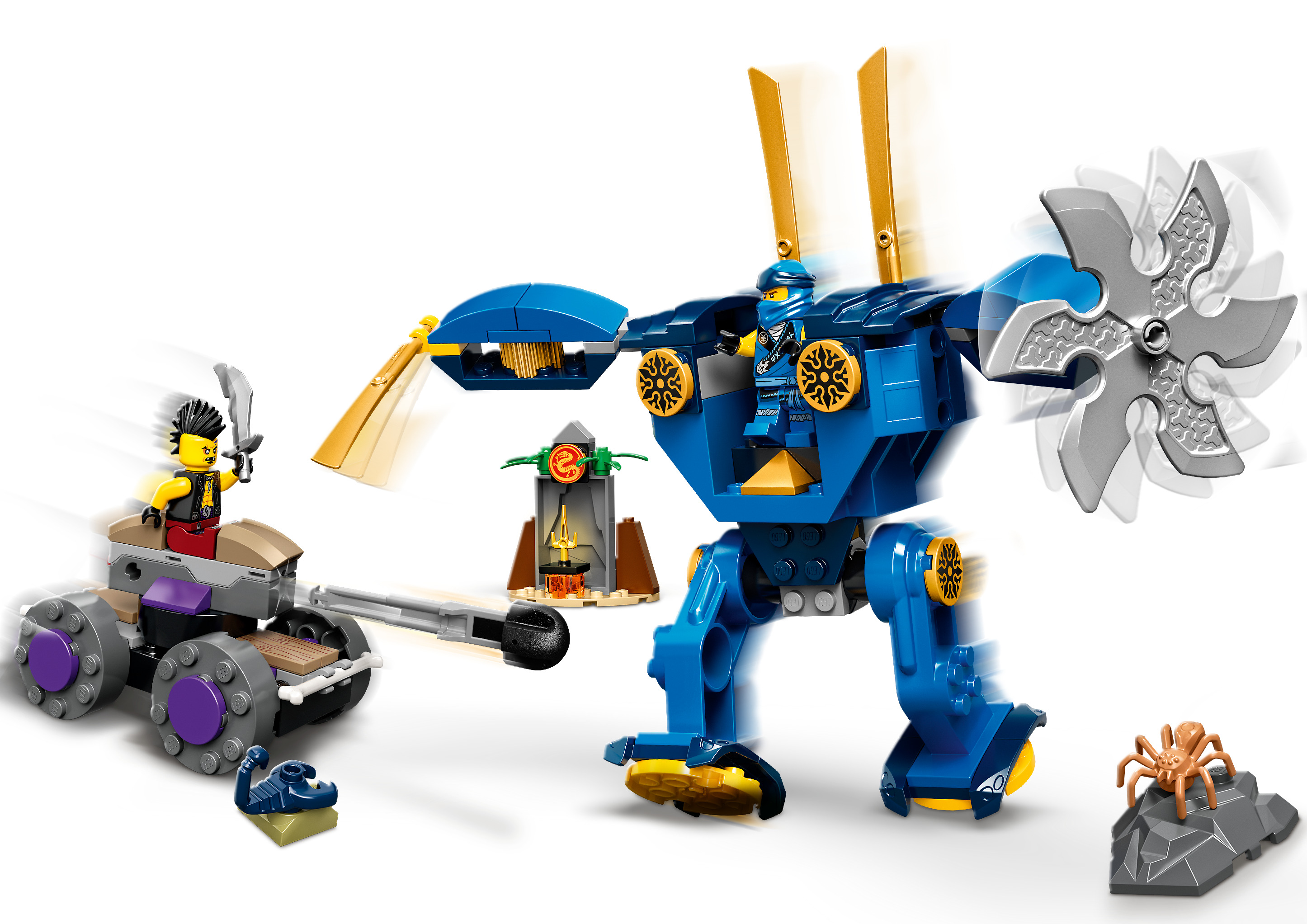 Конструктор LEGO NINJAGO «Электрический робот Джея» 71740 / 106 деталей