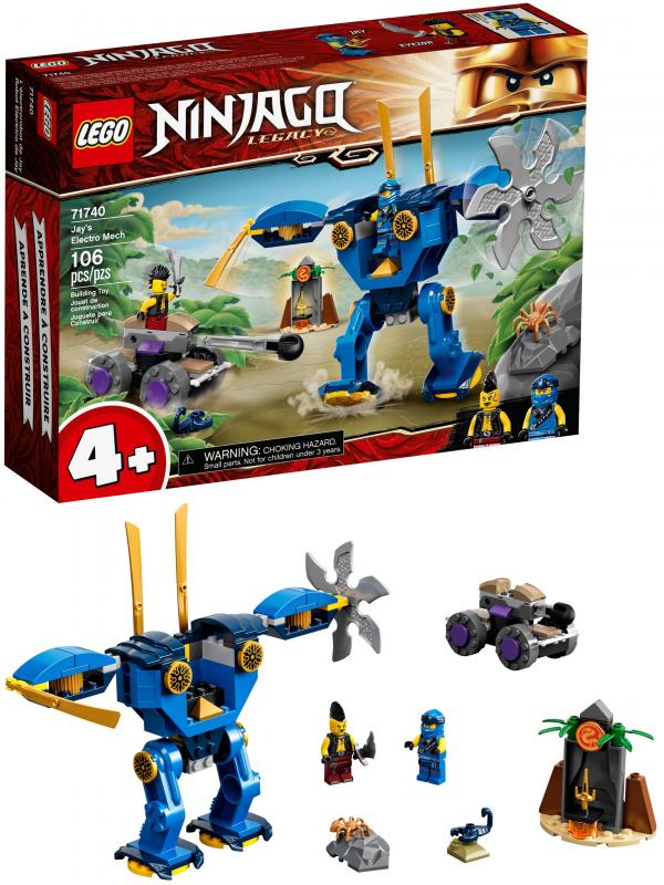 Конструктор LEGO NINJAGO «Электрический робот Джея» 71740 / 106 деталей