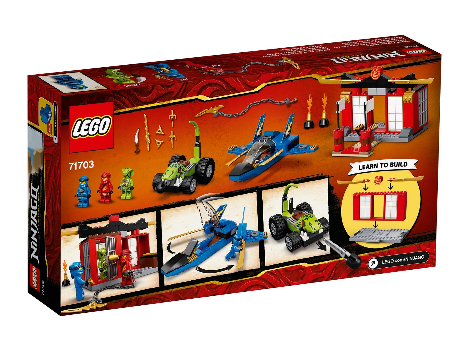 Конструктор LEGO NINJAGO 71703 «Бой на штормовом истребителе» 165 деталей