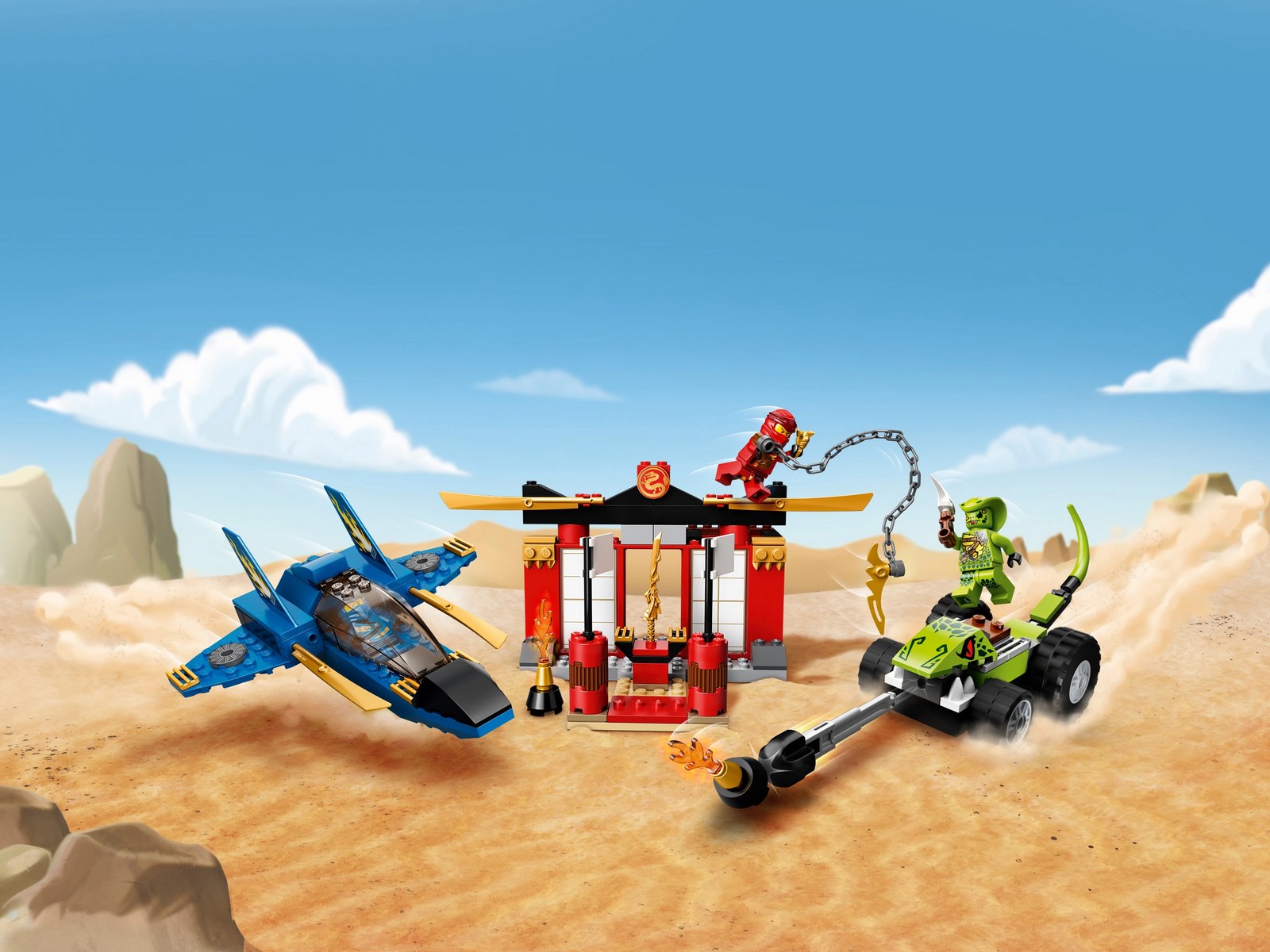 Конструктор LEGO NINJAGO 71703 «Бой на штормовом истребителе» 165 деталей