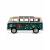 Металлическая машинка Kinsmart 1:24 «1962 Volkswagen Classical Bus (С принтом)» KT7005DF / Зеленый
