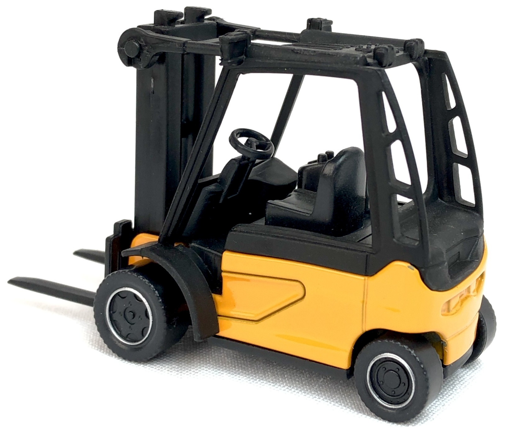 Металлическая машинка Play Smart 1:64 «Вилочный погрузчик с паллетом» 6535D