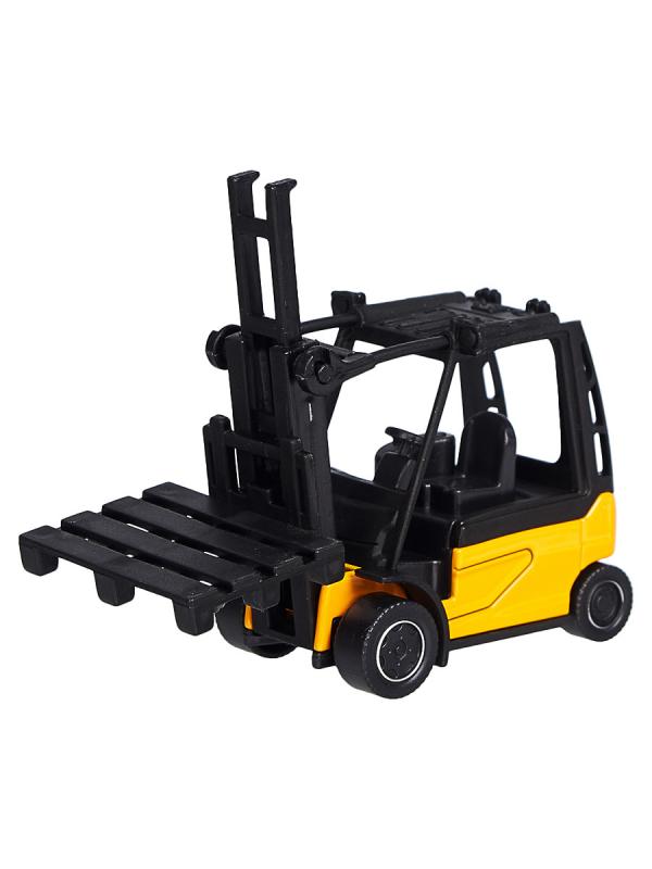 Металлическая машинка Play Smart 1:64 «Вилочный погрузчик с паллетом» 6535D