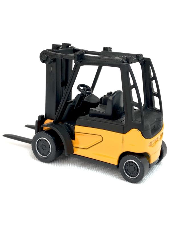 Металлическая машинка Play Smart 1:64 «Вилочный погрузчик с паллетом» 6535D