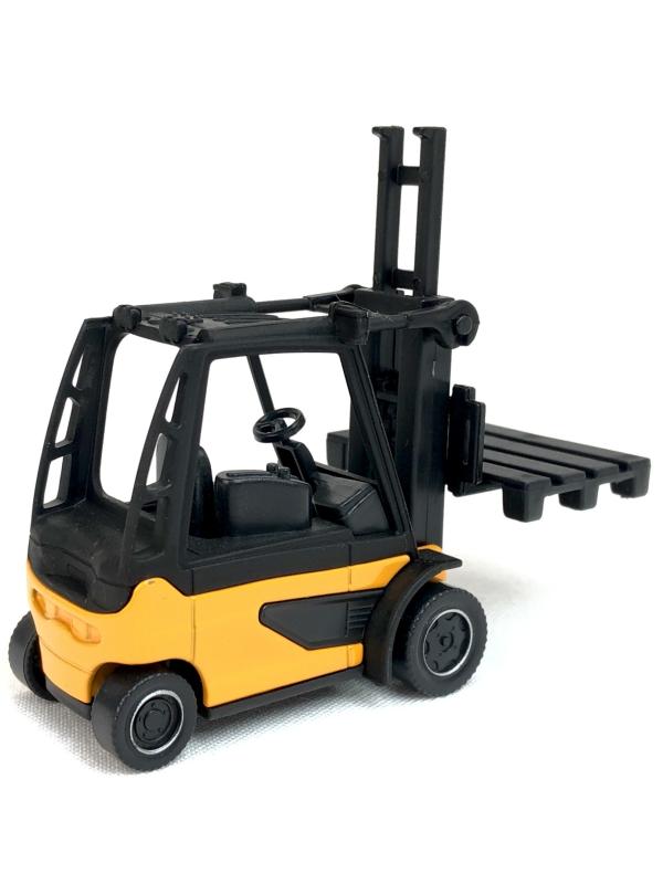 Металлическая машинка Play Smart 1:64 «Вилочный погрузчик с паллетом» 6535D