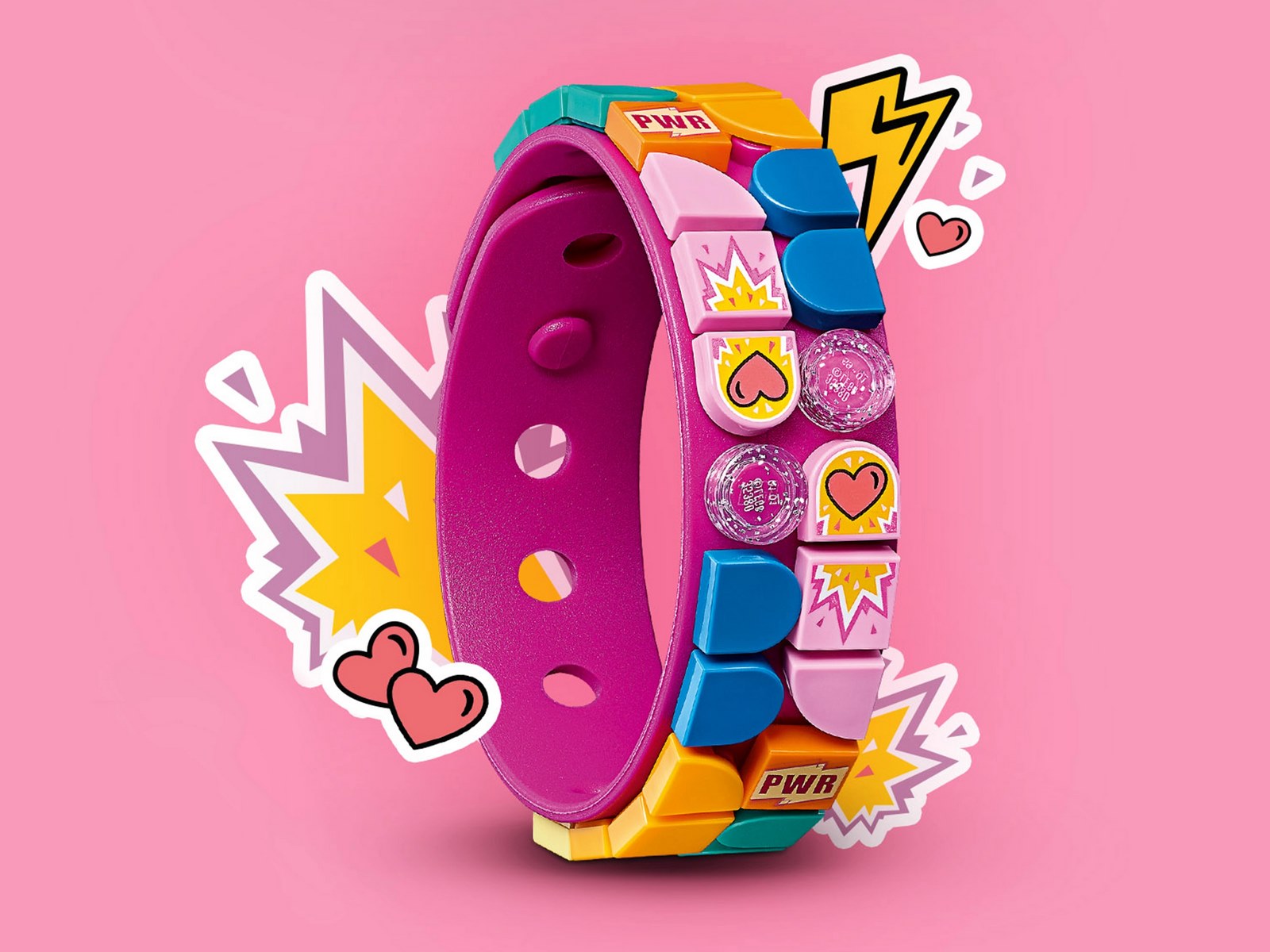 Набор для творчества LEGO DOTS 41919 «Браслет Молния» 33 детали