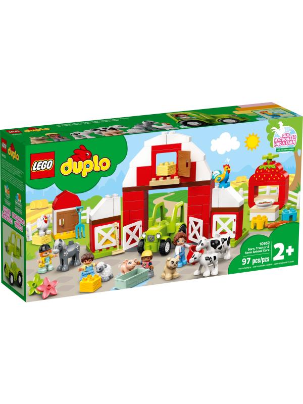 Конструктор LEGO Duplo «Фермерский трактор, домик и животные» 10952 / 97 деталей