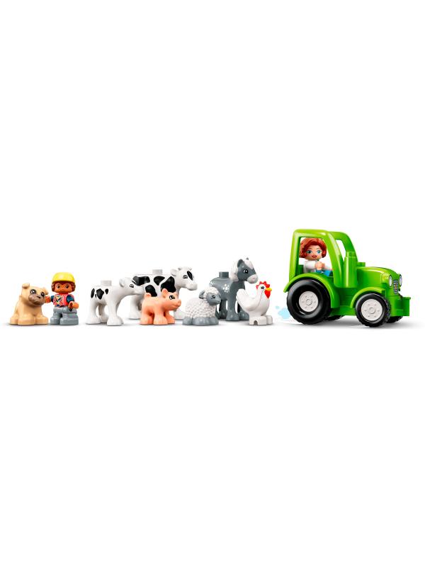 Конструктор LEGO Duplo «Фермерский трактор, домик и животные» 10952 / 97 деталей