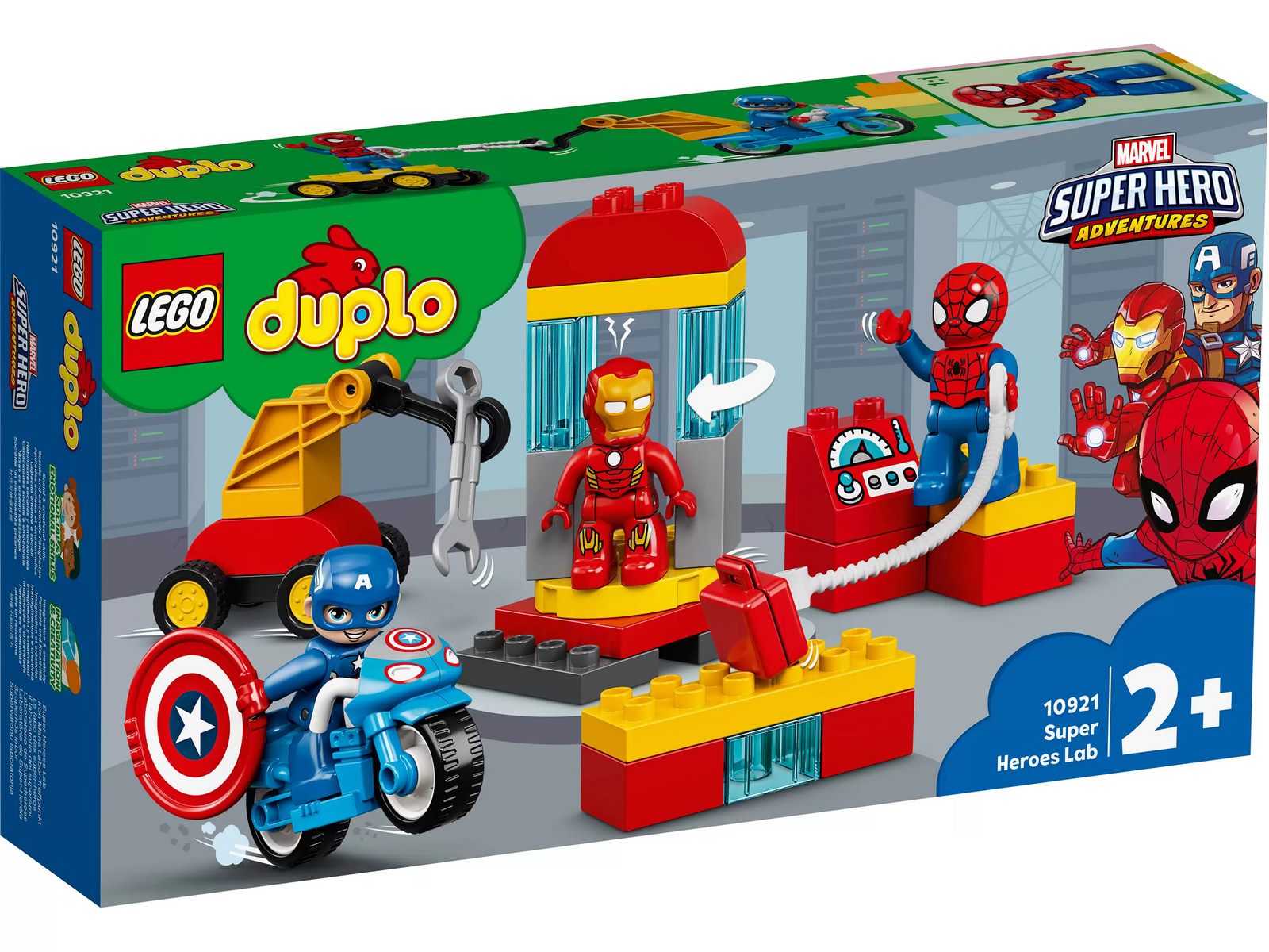 Конструктор LEGO Duplo Marvel «Лаборатория супергероев» 10921 / 30 деталей