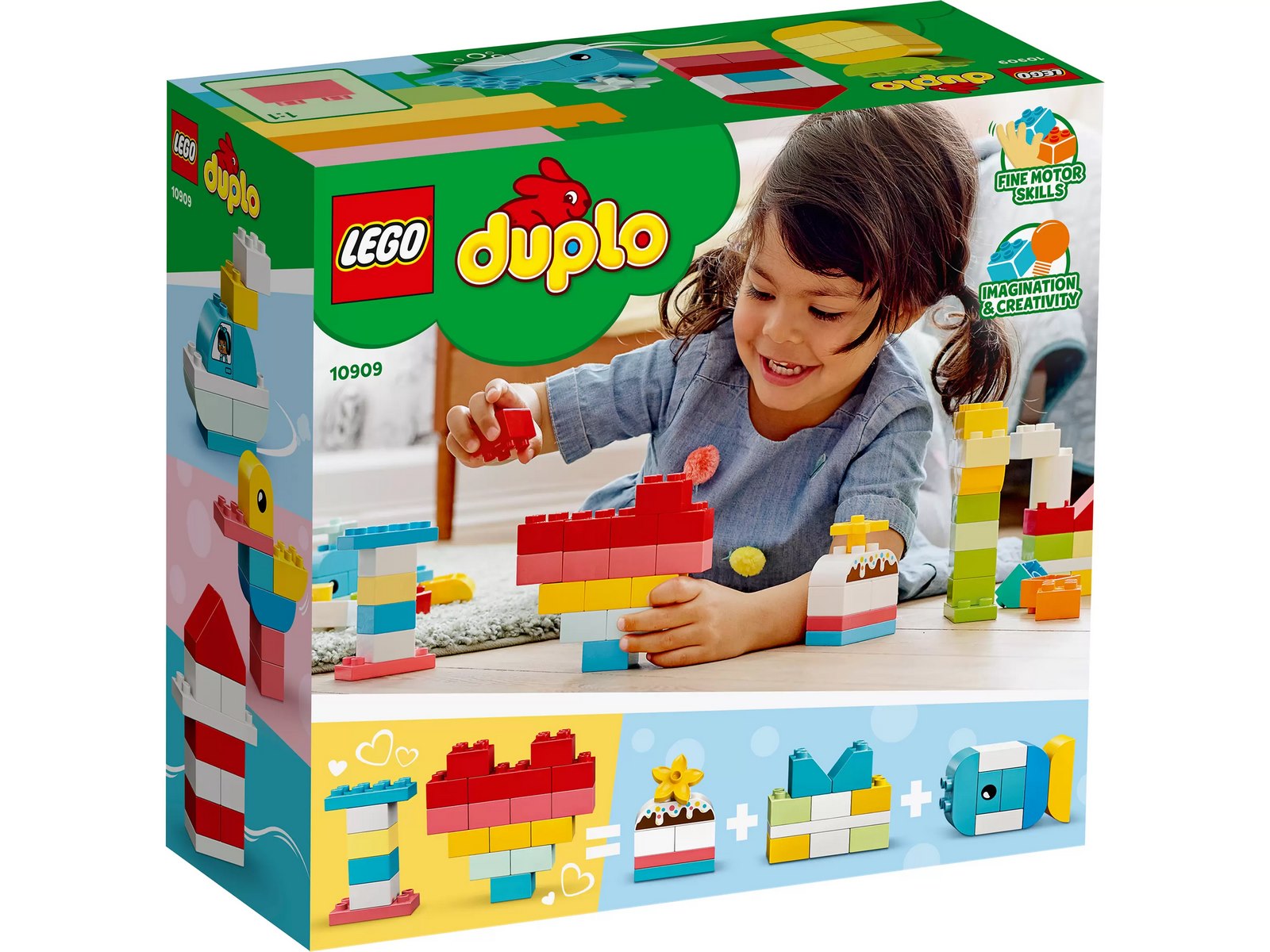 Конструктор LEGO Duplo Classic «Шкатулка-сердечко» 10909 / 80 деталей