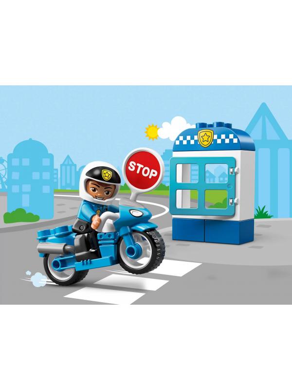 Конструктор LEGO Duplo Town «Полицейский мотоцикл» 10900 / 8 деталей