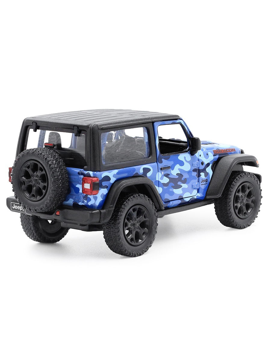 Металлическая машинка Kinsmart 1:34 «2018 Jeep Wrangler Camo Edition (Жесткий верх)» KT5420DB, инерционный / Микс