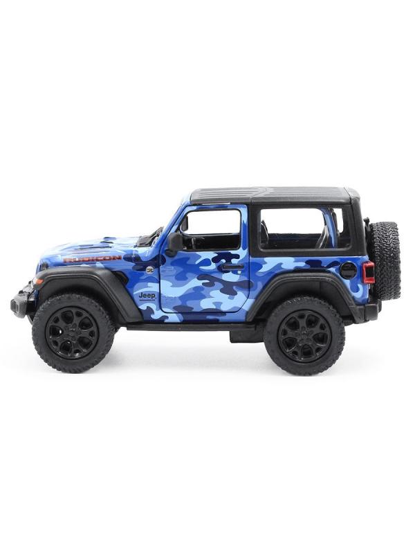 Металлическая машинка Kinsmart 1:34 «2018 Jeep Wrangler Camo Edition (Жесткий верх)» KT5420DB, инерционный / Микс