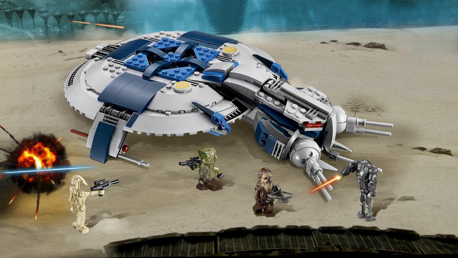 Конструктор Lari «Боевой корабль дроидов» 11420 (Star Wars 75233) / 399 деталей