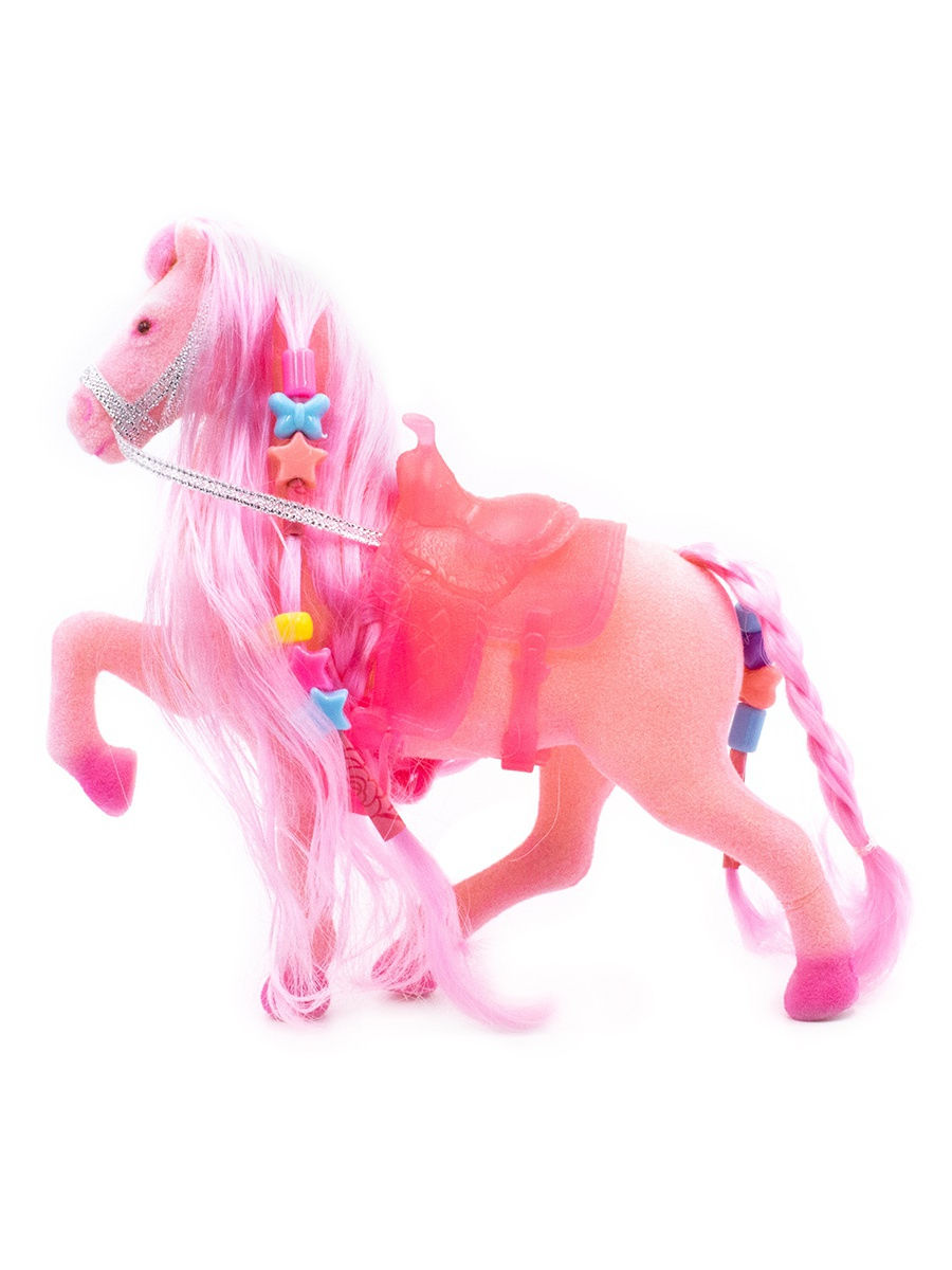Кукольная фигурка Лошадка Принцессы 17 см. / Розовая