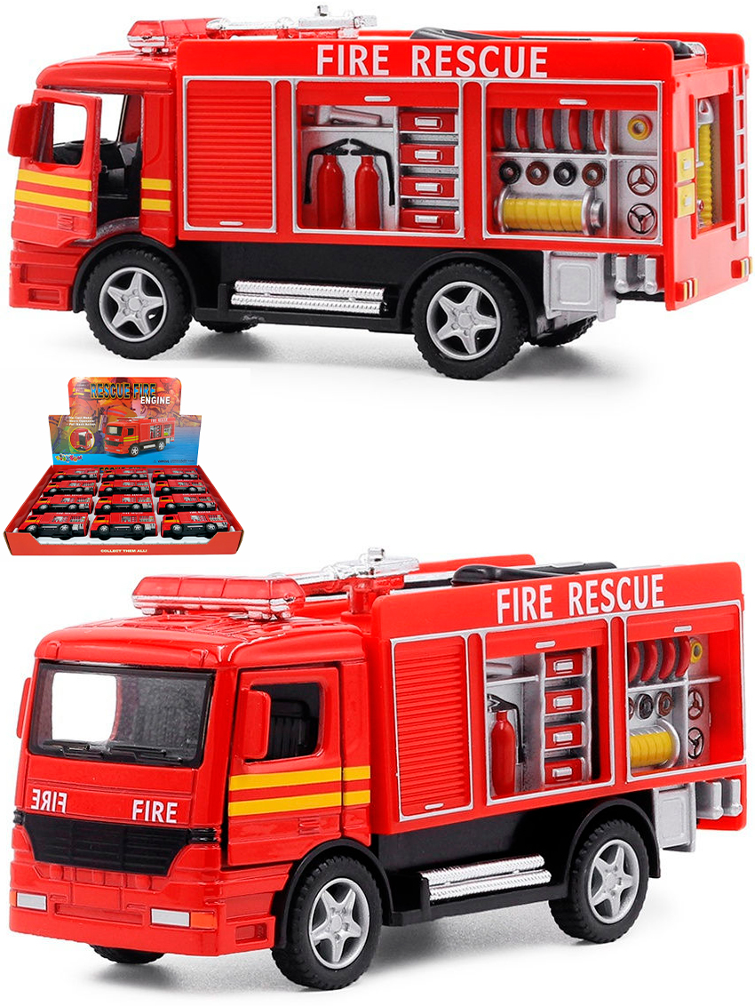 Металлическая машинка KinsFun 1:32 «Rescue Fire Engine» KS5110D инерционная