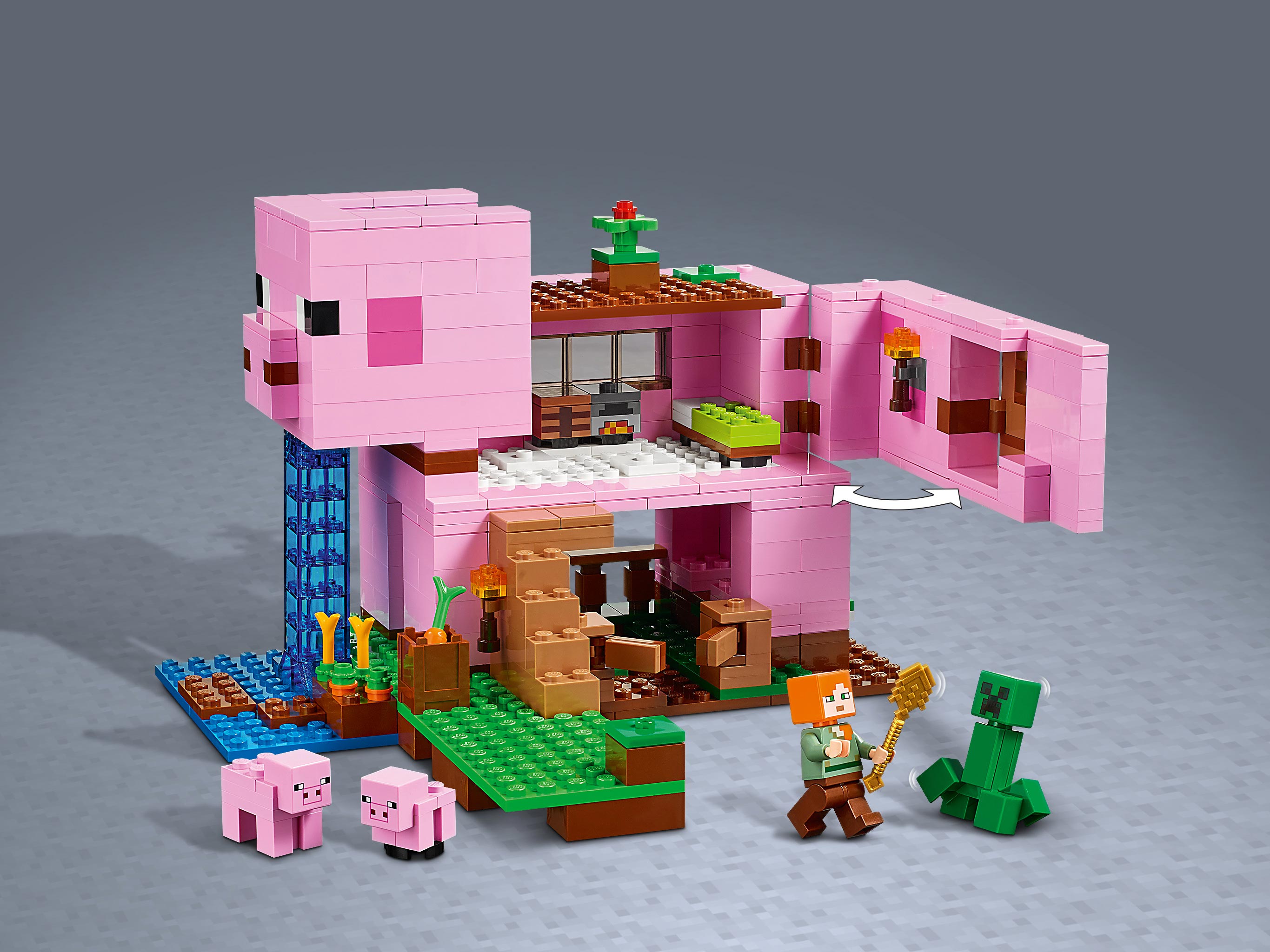 Конструктор LEGO Minecraft «Дом-свинья» 21170 / 490 деталей