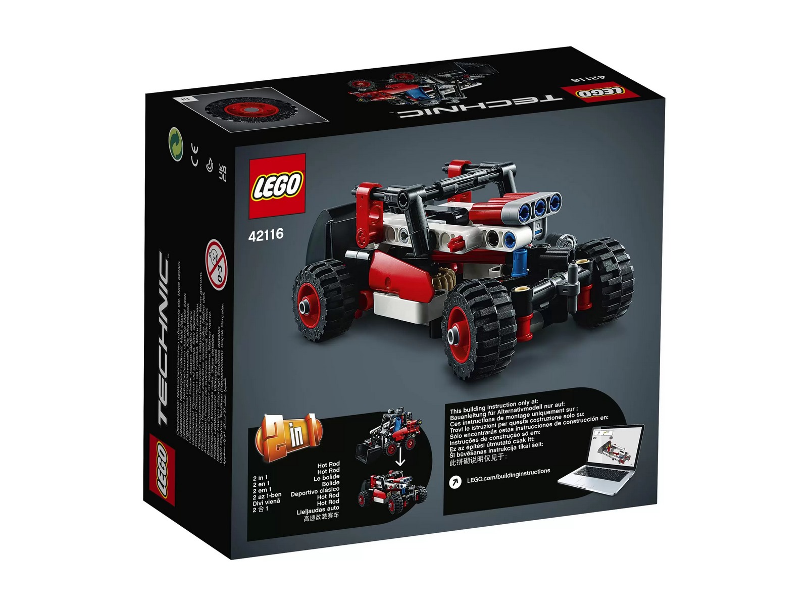 Конструктор LEGO Technic 42116 «Фронтальный погрузчик» 140 деталей