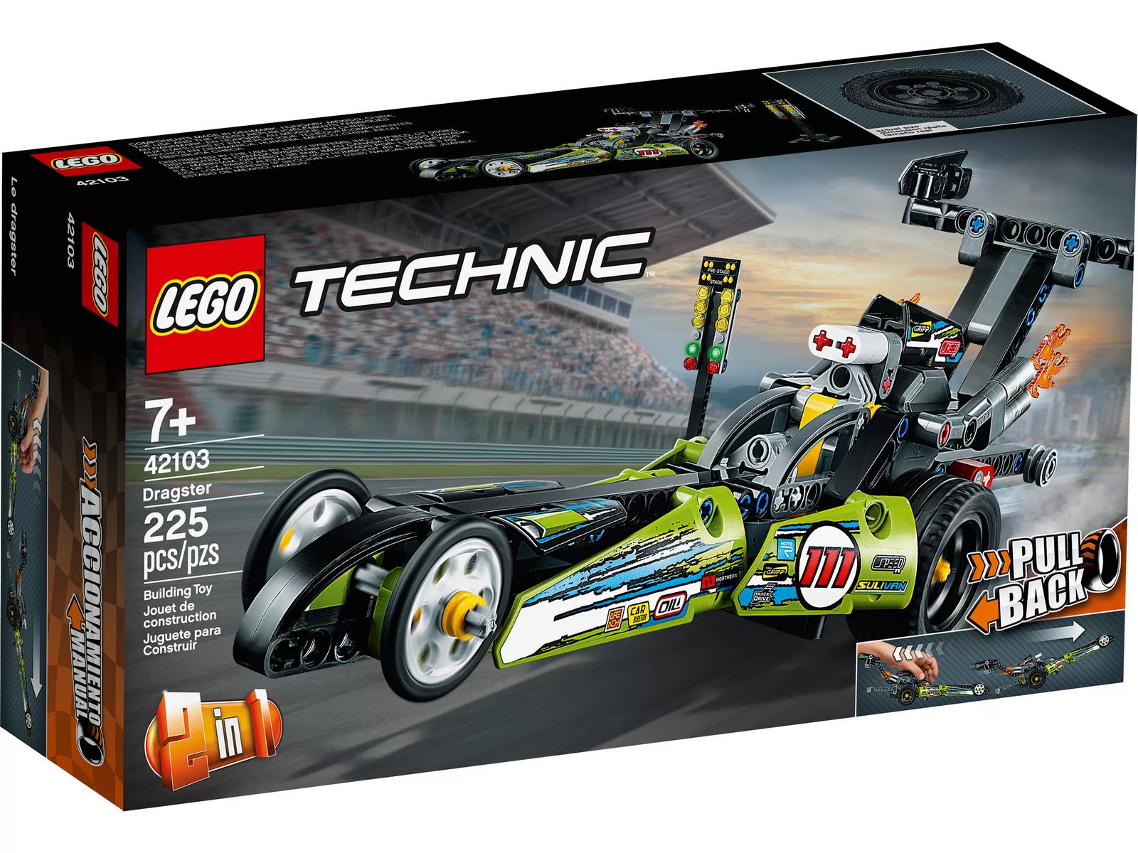 Конструктор LEGO Technic «Драгстер» 42103 / 225 деталей