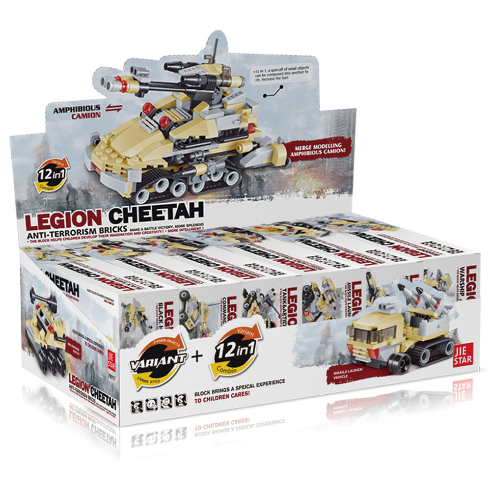 Конструктор Jie Star «Военная техника 12 в 1» 29017