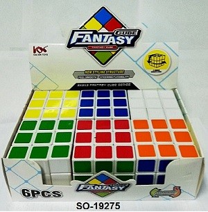 Кубик-Рубика 6 шт. в упаковке 18х12х6см