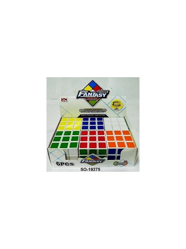 Кубик-Рубика 6 шт. в упаковке 18х12х6см