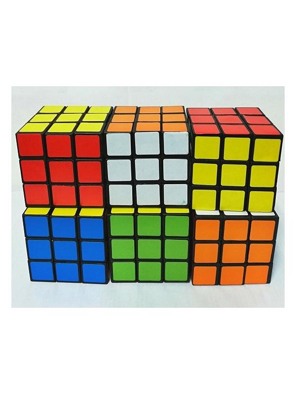 Кубик рубик по 6шт.  5.3см кубик в пакете