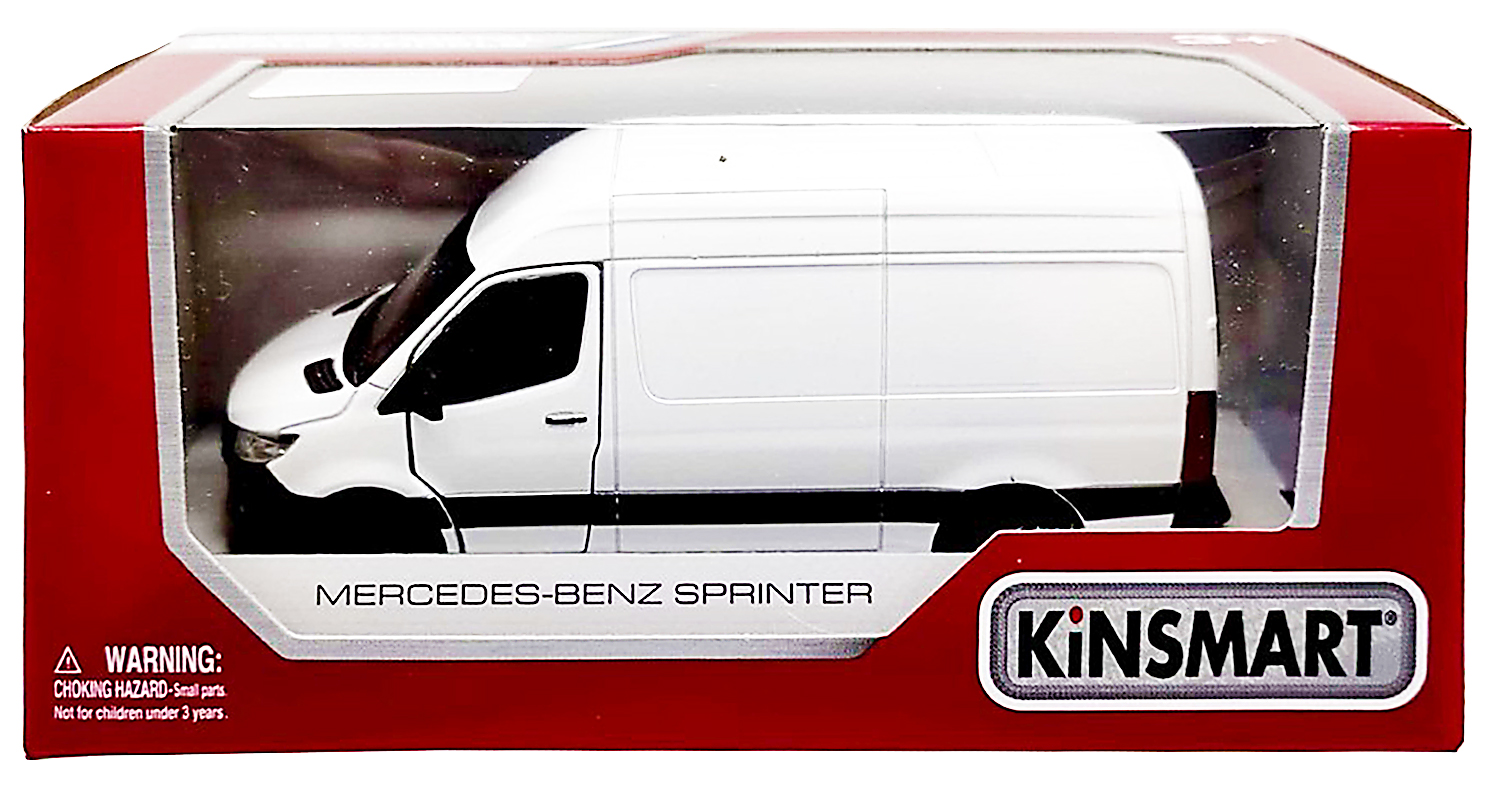 Металлическая машинка Kinsmart 1:48 «Mercedes-Benz Sprinter» KT5426W, инерционная в коробке / Микс