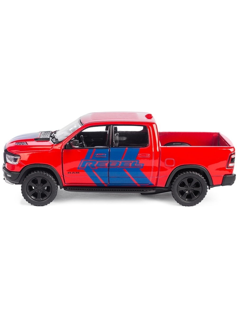 Металлическая машинка Kinsmart 1:46 «2019 Dodge RAM 1500 Livery Edition» KT5413DF, инерционная / Микс
