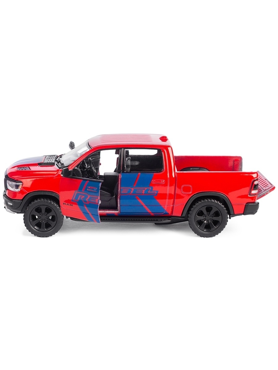 Металлическая машинка Kinsmart 1:46 «2019 Dodge RAM 1500 Livery Edition» KT5413DF, инерционная / Микс