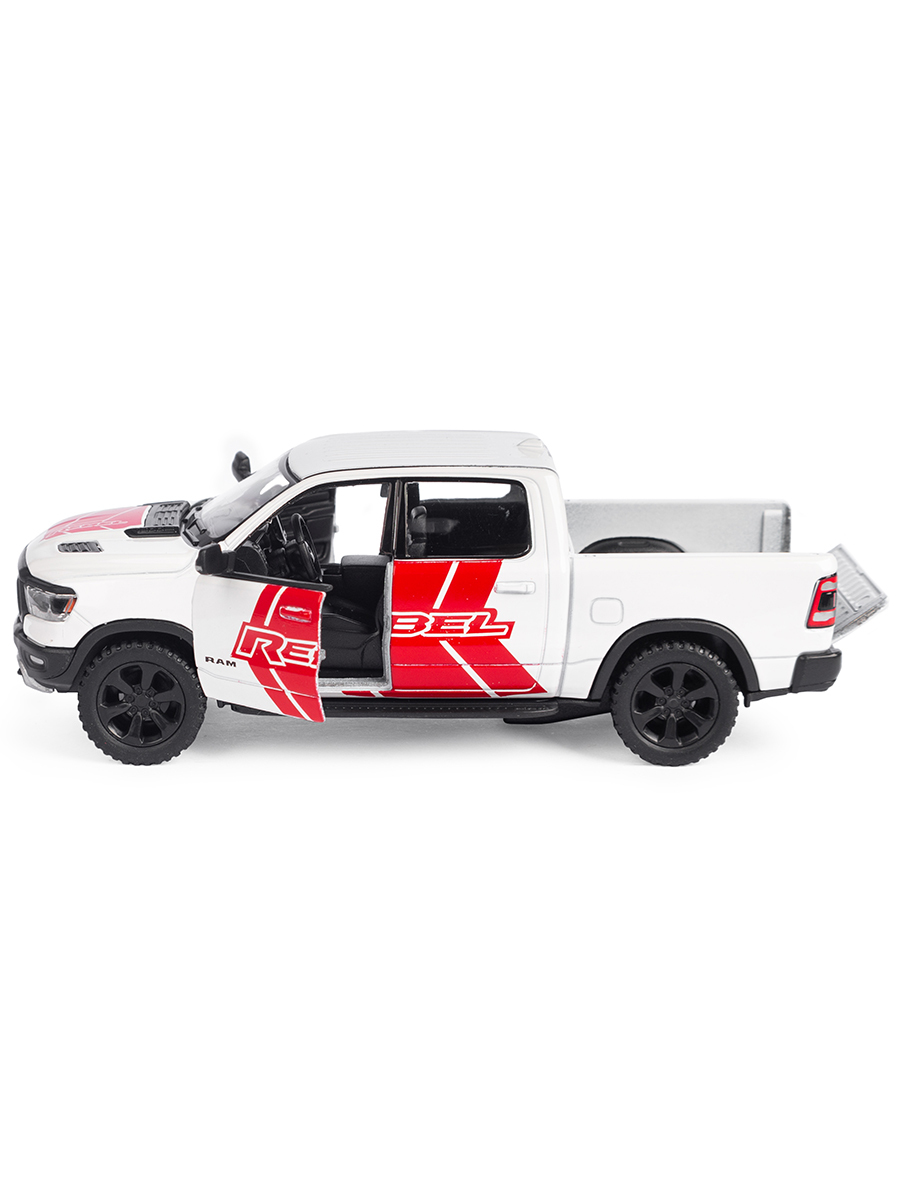 Металлическая машинка Kinsmart 1:46 «2019 Dodge RAM 1500 Livery Edition» KT5413DF, инерционная / Микс