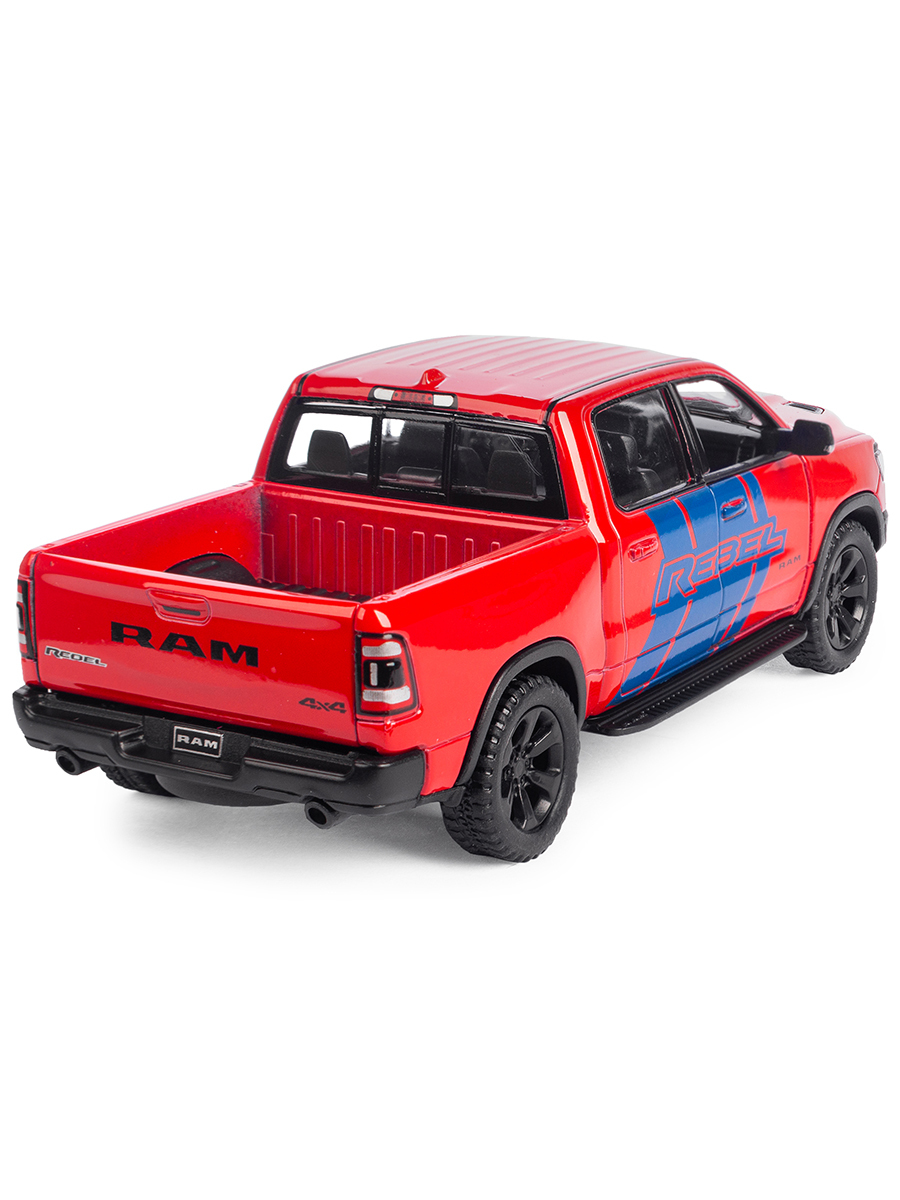 Металлическая машинка Kinsmart 1:46 «2019 Dodge RAM 1500 Livery Edition» KT5413DF, инерционная / Микс